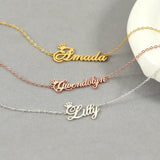Letters Necklace with Crown Choker Stainless Steel for Women