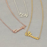 Letters Necklace with Crown Choker Stainless Steel for Women