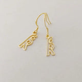 Personalized Christmas Logo Earrings for Her