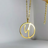 Personalized Logo Pendant Necklace Stainless Steel Cross Chain Jewelry