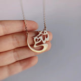 Personalized Logo Pendant Necklace Stainless Steel Cross Chain Jewelry