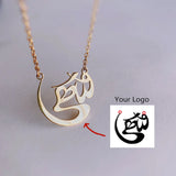 Personalized Logo Pendant Necklace Stainless Steel Cross Chain Jewelry