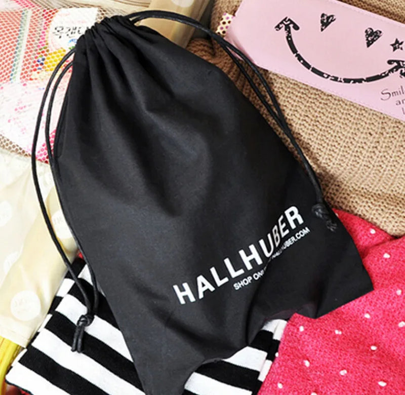 Cotton Dustproof Drawstring Pouches Bags 50pcs/lot