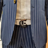 Personalized Stainless Steel Initials Belt for Men