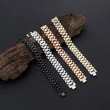 Custom Engraved Stainless Steel Watch Chain Bracelet