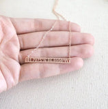 Roman Numbers Date Choker Necklace in Stainless Steel