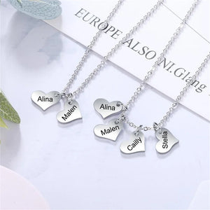 Love Name Pendant Necklace Family Nameplate Lady Charm Necklace