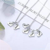 Love Name Pendant Necklace Family Nameplate Lady Charm Necklace