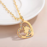 Love Unicorn Name Necklace Personalized Crystal Unicorn Pendant For Women