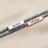 Stainless Steel Letter Magnetic Woven Bracelet Gift