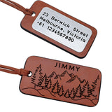 Personalized Luggage Tag with Address, Name, Backpack Tag, Travel Bag Tag