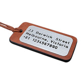 Personalized Luggage Tag with Address, Name, Backpack Tag, Travel Bag Tag