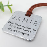 Personalized Engraved Luggage Tags with Name Address