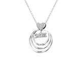 MOM Infinite Love Name Necklace Personalized Kids Names Pendant Chain