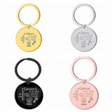 Personalized Baby Birth State Keychain - First Father Mother Gift