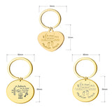 Personalized Baby Birth State Keychain - First Father Mother Gift