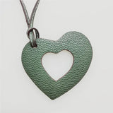 Heart Leather Saudi Map Keychain Bag Charm
