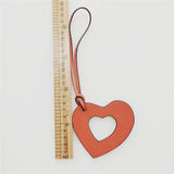 Heart Leather Saudi Map Keychain Bag Charm