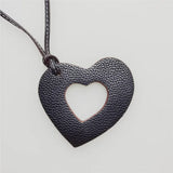 Heart Leather Saudi Map Keychain Bag Charm