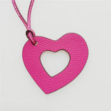Heart Leather Saudi Map Keychain Bag Charm