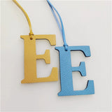 Leather Character Keychain Women Bag Charm Backpack Pendant