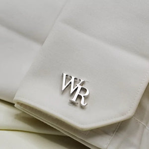 Personalized Steel Man Logo Cufflinks - Wedding Gift