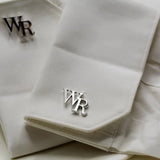 Personalized Steel Man Logo Cufflinks - Wedding Gift