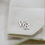 Personalized Steel Man Logo Cufflinks - Wedding Gift