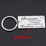 Memories Gift Stainless Steel Keychain: Someone in Heaven- Heaven in Our Home