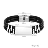 Men Bracelet Engrave Text Bar Bracelet Personalized Men Bracelet Fathers Gift