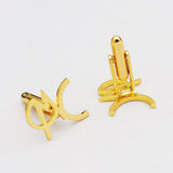 Men's Stainless Steel Cufflinks for Groom - Wedding Collar Jewelry