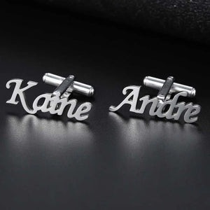 Men's Letter Cufflinks Wedding Shirt Initials Buttons Men's Accessories