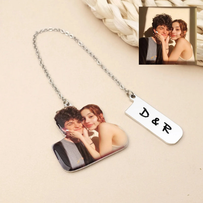 Custom Metal Photo Bookmark for Book Lover Gift