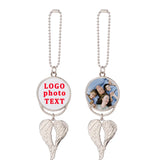 Metal Christmas Angel Wings Car Hanger Pendant Ornaments