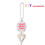 Metal Christmas Angel Wings Car Hanger Pendant Ornaments