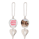 Metal Christmas Angel Wings Car Hanger Pendant Ornaments
