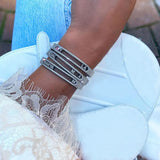 Initial Name Letter Slider Personalized Bangle