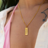 Personalized Bar Name Necklace for Couples