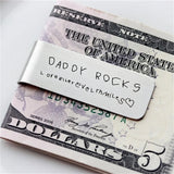 Personalized Engraved Money Clip Stainless Steel Groomsmen Gift