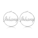 Personalized Monogram Stud Earrings Stainless Steel Initials Letters Jewelry