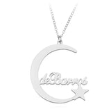 Moon Jewelry Necklace Star Necklace Women Statement Necklace Stainless Steel
