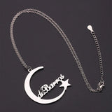 Moon Jewelry Necklace Star Necklace Women Statement Necklace Stainless Steel