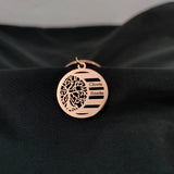 Family Tree of Life Keychain Personalized Stainless Steel