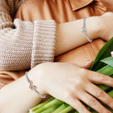 Personalized Mother-Daughter Matching Bracelets with Fox Charm