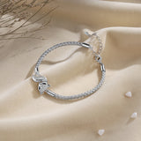 Personalized Mother-Daughter Matching Bracelets with Fox Charm