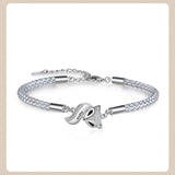 Personalized Mother-Daughter Matching Bracelets with Fox Charm