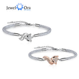 Personalized Mother-Daughter Matching Bracelets with Fox Charm