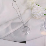Personalised Multi-Name Tree of Life Necklace Stainless Steel Pendant Jewelry