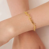 Family Name Bracelet Stainless Steel Pendant Jewelry