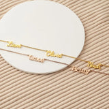 Family Personalized Name Necklace Stainless Steel Jewelry Gift